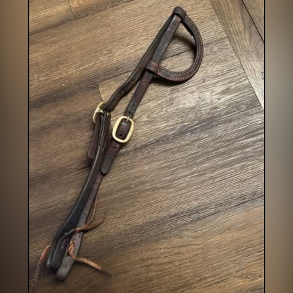 Horse Tack - Leather Single Ear Western Headstall